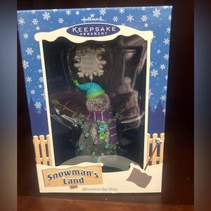 Vintage in box Snowman Hallmark Ornament